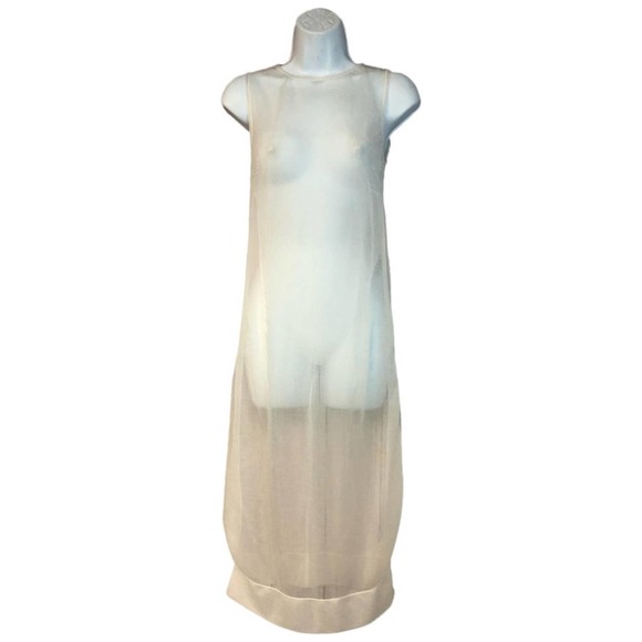 Carolina Herrera Dresses & Skirts - CH WHITE SHEER POLYAMIDE MIDI DRESS S
